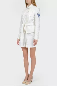 Jeans suit with embroidery