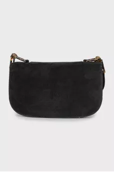 Black suede bag