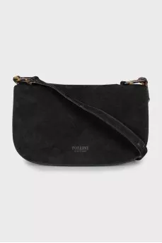 Black suede bag