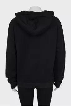 Hoodie with branded inscription