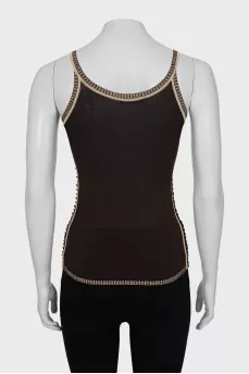 T-shirt with perforations on the sides
