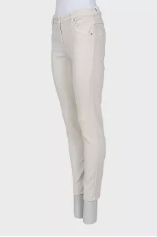 White skinny fit jeans