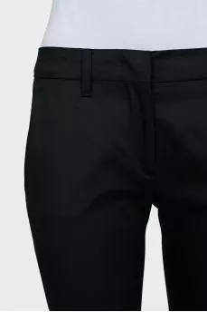Cropped black trousers
