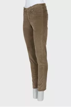 Brown corduroy trousers