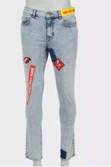 Jeans with patches