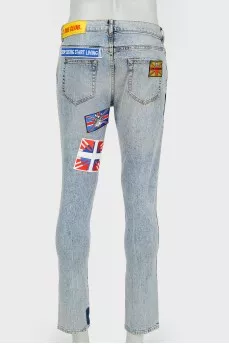 Jeans with patches