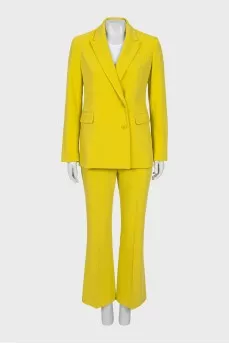 Yellow suit with trousers