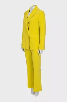 Yellow suit with trousers