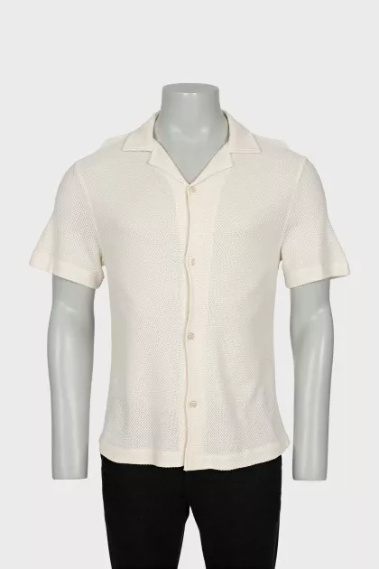 Men's knitted shirt with tag