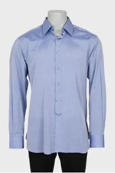 Men's loose fit button down shirt
