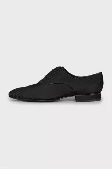Men's textile shoes in a checkered print