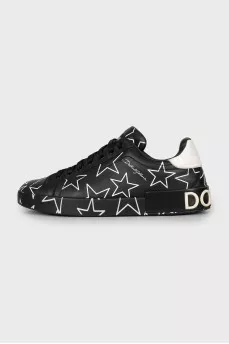 Men's Portofino Printed Sneakers