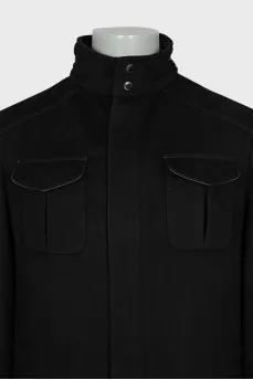 Men's Jacket with Hidden Hood