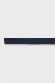 Double blue leather belt
