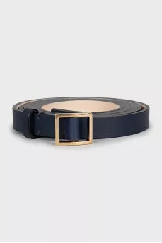 Double blue leather belt