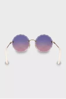Sunglasses with purple pink lenses