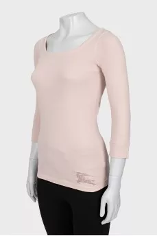 Pink long sleeve slim fit