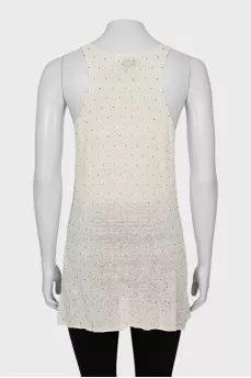 White dress with silver decor