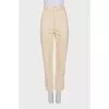 Skinny jeans with raised seam