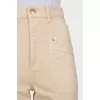Skinny jeans with raised seam