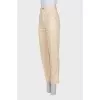 Skinny jeans with raised seam