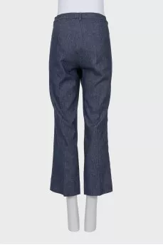 Cropped trousers in blue