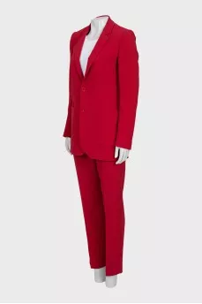 Red suit with trousers
