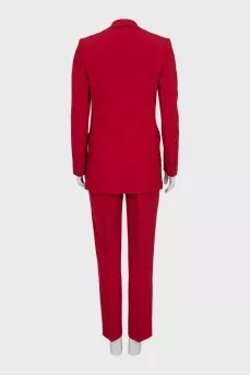 Red suit with trousers