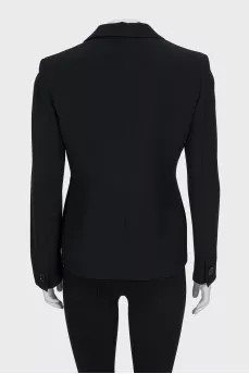 Single-breasted button-down jacket