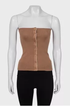 Off the shoulder wool top