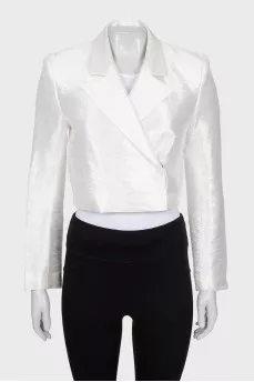 White jacket with buttons