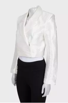 White jacket with buttons