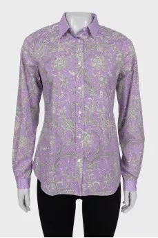Purple printed shirt