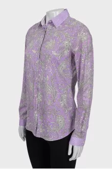 Purple printed shirt