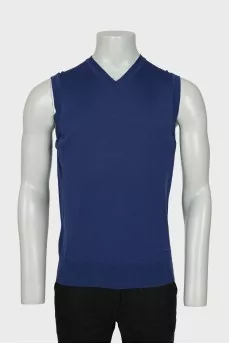 Men's blue vest
