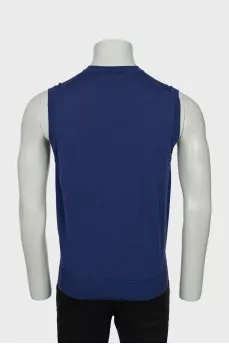 Men's blue vest