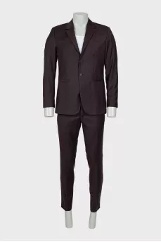 Men's Brown Wool Suit