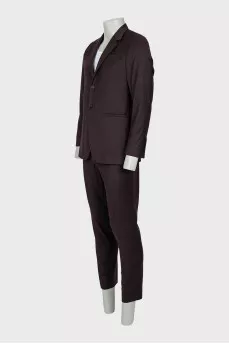 Men's Brown Wool Suit