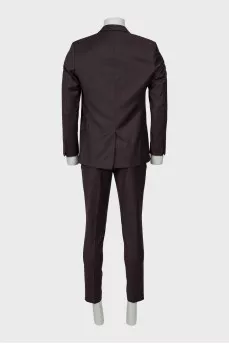 Men's Brown Wool Suit