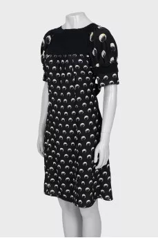Black Print Dress