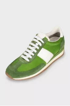 Men's green sneakers