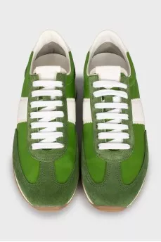 Men's green sneakers