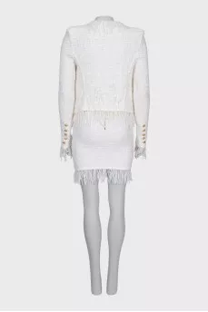 White suit with fringe