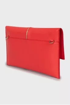 Leather bag with gold strap
