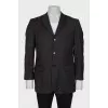 Men's Dark Gray Wool Blazer