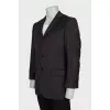 Men's Dark Gray Wool Blazer