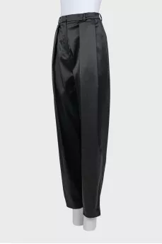 Black tapered trousers