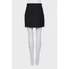 Mini skirt with a slit in the front