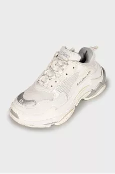 Triple S leather sneakers