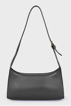 Leather bag with embossed logo